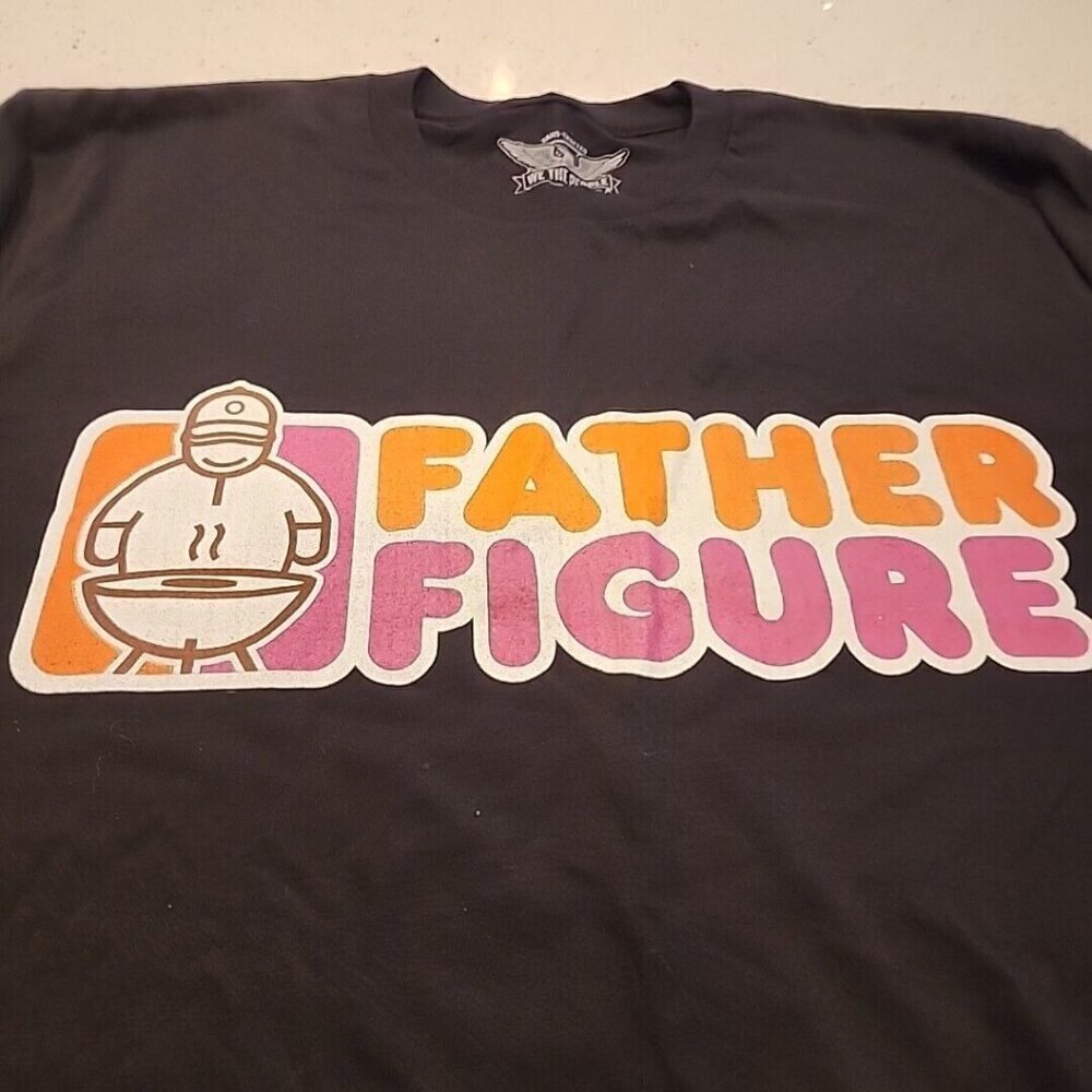 We The People Father Figure Shirt Large Black Short Sleeve